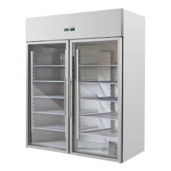 Positive Kühlschrank 1400 L 2 Glastüren GN 2/1