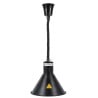 Black Conical Heat Lamp with Bulb - Dynasteel