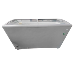 Gefrierschrank Edelstahloptik mit Glasschiebetüren - 500 L - TENSAI
