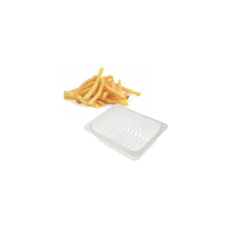 Lot of 1200 Translucent French Fries Trays - 100 cl Lot of 1200 Translucent French Fries Trays - 100 cl