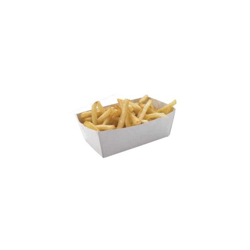Barquette Carton Blanc - L 100 x P 60 mm - Ecoresponsable - Lot de 250 Barquette Carton Blanc - L 100 x P 60 mm - Ecoresponsable - Lot de 250