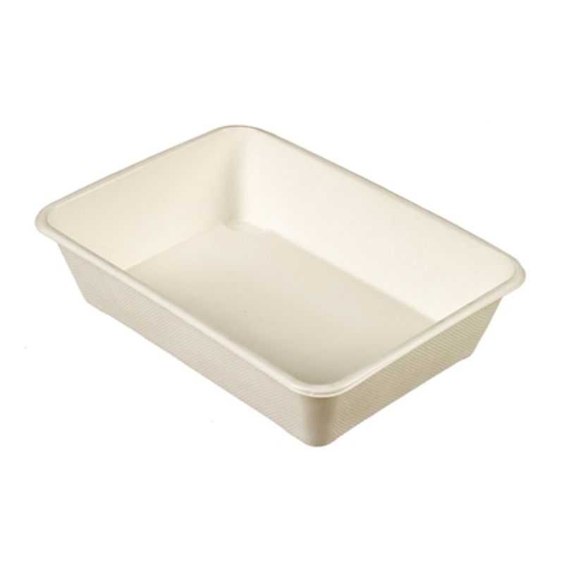 Schale aus Zuckerrohrfaser 1500 ml - Packung mit 50 Schale aus Zuckerrohrfaser 1500 ml - Packung mit 50