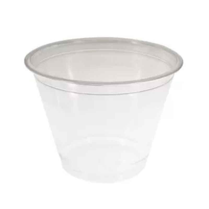Transparenter Plastiktopf - 270 ml - Set von 50