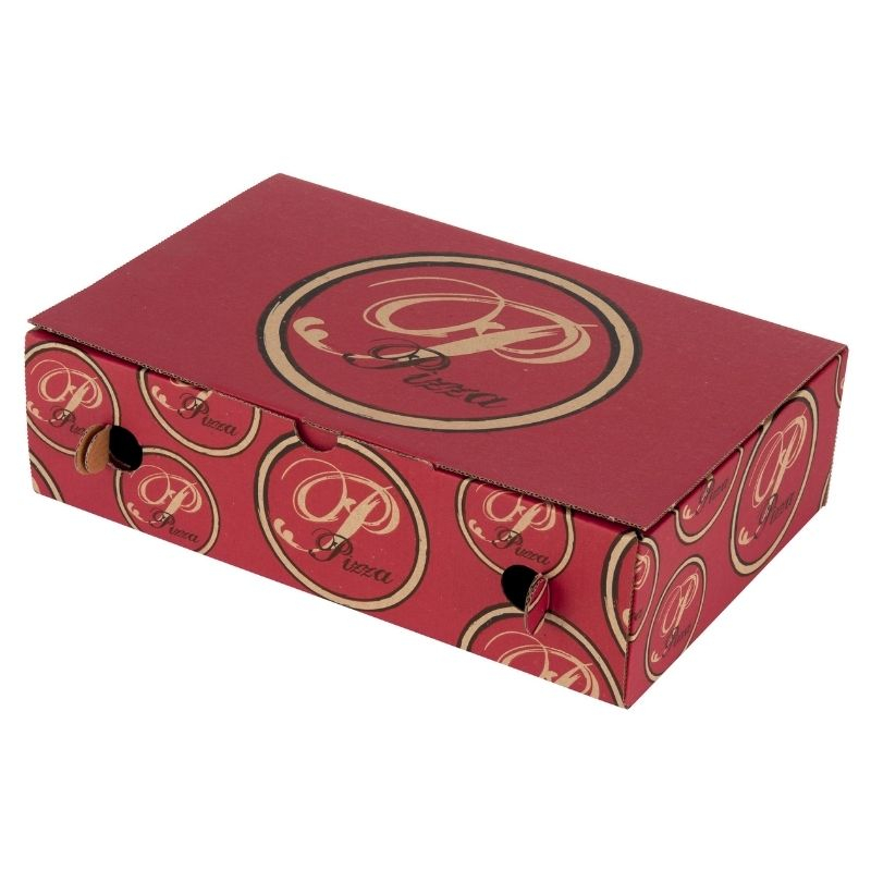 Red Calzone Pizza Box - 17 x 27 cm - Eco-friendly - Pack of 100 Red Calzone Pizza Box - 17 x 27 cm - Eco-friendly - Pack of 100