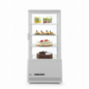 Vitrine Réfrigérée Blanche 4 Faces Vitrées - 78 litres