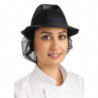 Hut Trilby Marineblau mit Netz - Größe M 570 mm - FourniResto - Fourniresto