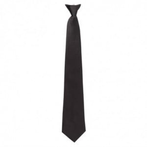 Black Polycotton Clip-On Tie - FourniResto - Fourniresto
