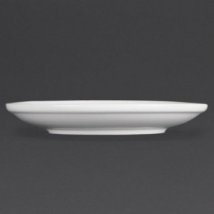 Weiße stapelbare Untertasse - Set mit 12 - Olympia - Fourniresto