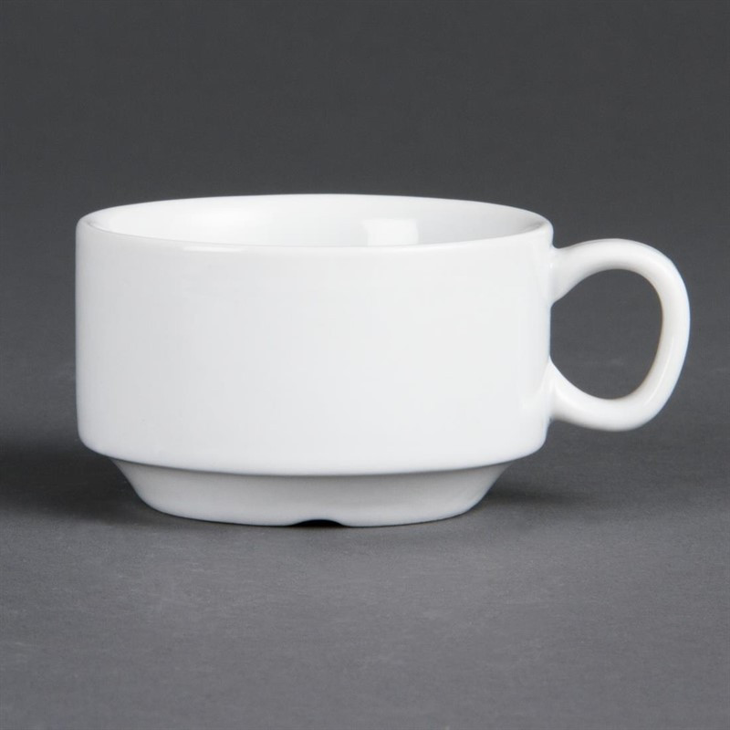 Stapeltasse für Espresso Weiß 85 ml Ø 80 mm - Set von 12 - Olympia - Fourniresto Stapeltasse für Espresso Weiß 85 ml Ø 80 mm - Set von 12 - Olympia - Fourniresto