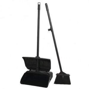 Broom With Black Dustpan - Jantex - Fourniresto