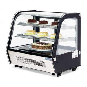 Black Countertop Refrigerated Display - 120 L - Polar