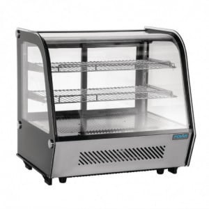 Black Countertop Refrigerated Display - 120 L - Polar