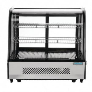Black Countertop Refrigerated Display - 120 L - Polar