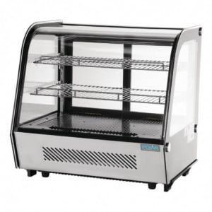 Black Countertop Refrigerated Display - 120 L - Polar