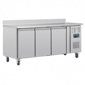 Table Réfrigérée avec Dosseret 3 Portes - 417 L - Polar