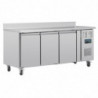 Table Réfrigérée avec Dosseret 3 Portes - 417 L - Polar