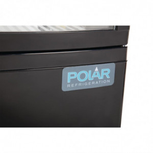 Vitrine Réfrigérée Noire Avec Portes Incurvées 86 L - Polar