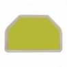 Trapezoidal Polyester Service Tray GN 500x325mm Green - Roltex - Fourniresto