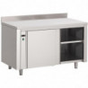 Edelstahl-Wärmeschrank mit Rückwand - L 2000 x T 700mm - Gastro M