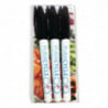 Permanente Schwarze Lebensmittelmarker - Set von 3 - FourniResto