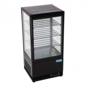 Schwarze Kühlvitrine Serie C - 68 L - Polar