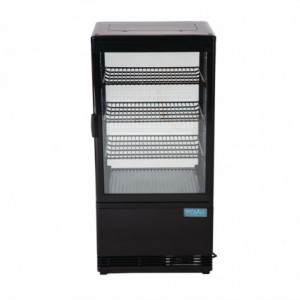 Schwarze Kühlvitrine Serie C - 68 L - Polar