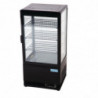 Schwarze Kühlvitrine Serie C - 68 L - Polar