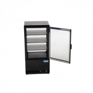 Schwarze Kühlvitrine Serie C - 68 L - Polar