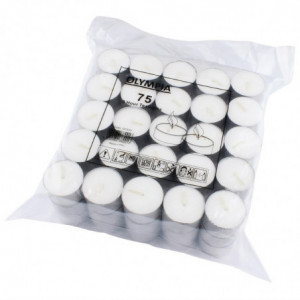 Teelichter 8 Stunden Ø 40 mm - Packung mit 75 - Olympia