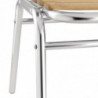Bistrostühle aus Esche und Aluminium - 4er-Set - Bolero - Fourniresto