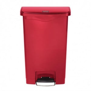 Mülleimer mit Pedal vorne Slim Jim Rot - 50L - Rubbermaid