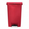 Mülleimer mit Pedal vorne Slim Jim Rot - 50L - Rubbermaid