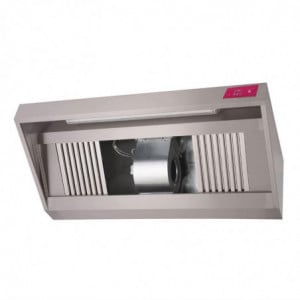 Komplette Dunstabzugshaube aus Edelstahl -L 1000 x T 900mm - Gastro M