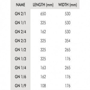 Gastronorm Stainless Steel Container GN 1/2 100mm - Vogue - Fourniresto