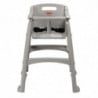 Stapelbarer Hochstuhl Platin - Rubbermaid - Fourniresto
