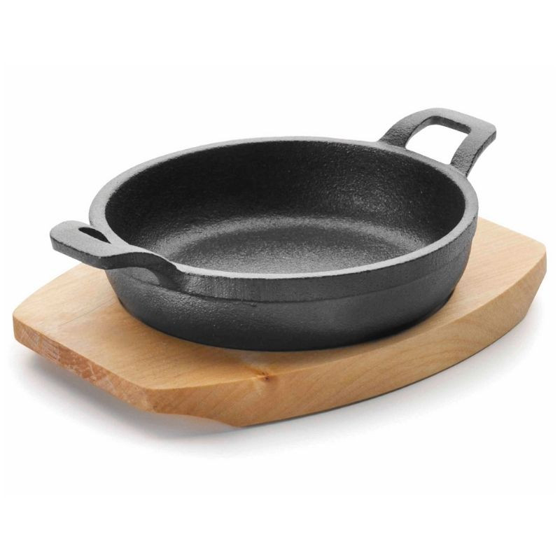 Round Magma Dutch Oven With Wooden Base - Ø 16.2 Cm - Lacor Round Magma Dutch Oven With Wooden Base - Ø 16.2 Cm - Lacor
