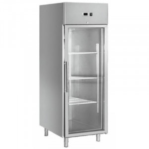 Positive Glastürkühlschrank 650 L Umluftkühlung