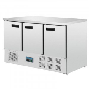 3 Door Refrigerated Table G Series - 368 L - Polar