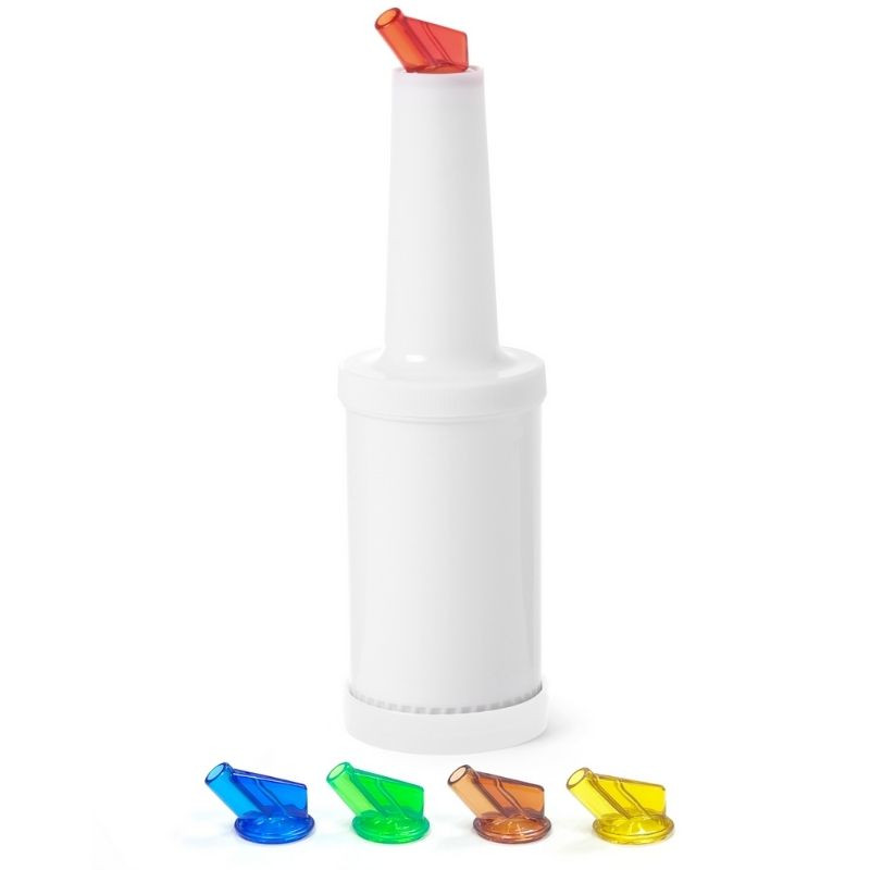 Flasche mit bunten Ausgießern - Marke HENDI