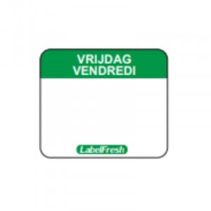 Etiquette de Traçabilité Label FreshEasy - Vendredi - 30 x 25 mm - Lot de 1000 - LabelFresh