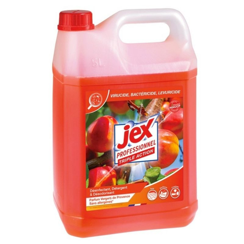 Triple Action Disinfectant Cleaner - Provence Orchards Scent - 5 L - Jex Triple Action Disinfectant Cleaner - Provence Orchards Scent - 5 L - Jex