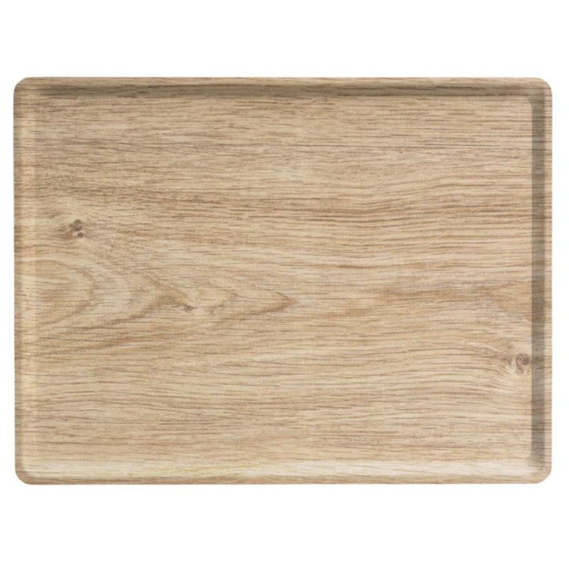 Plateau Stratifié Mélaminé Rectangulaire - 280 x 200 mm - Chêne Clair - Lot de 20 Plateau Stratifié Mélaminé Rectangulaire - 280 x 200 mm - Chêne Clair - Lot de 20