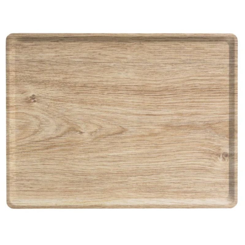 Rectangular Melamine Laminated Tray - 280 x 200 mm - Light Oak - Set of 20 Rectangular Melamine Laminated Tray - 280 x 200 mm - Light Oak - Set of 20