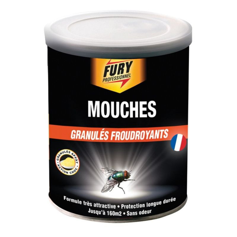 Granulés Foudroyants pour Mouches - 400 g - FURY Granulés Foudroyants pour Mouches - 400 g - FURY