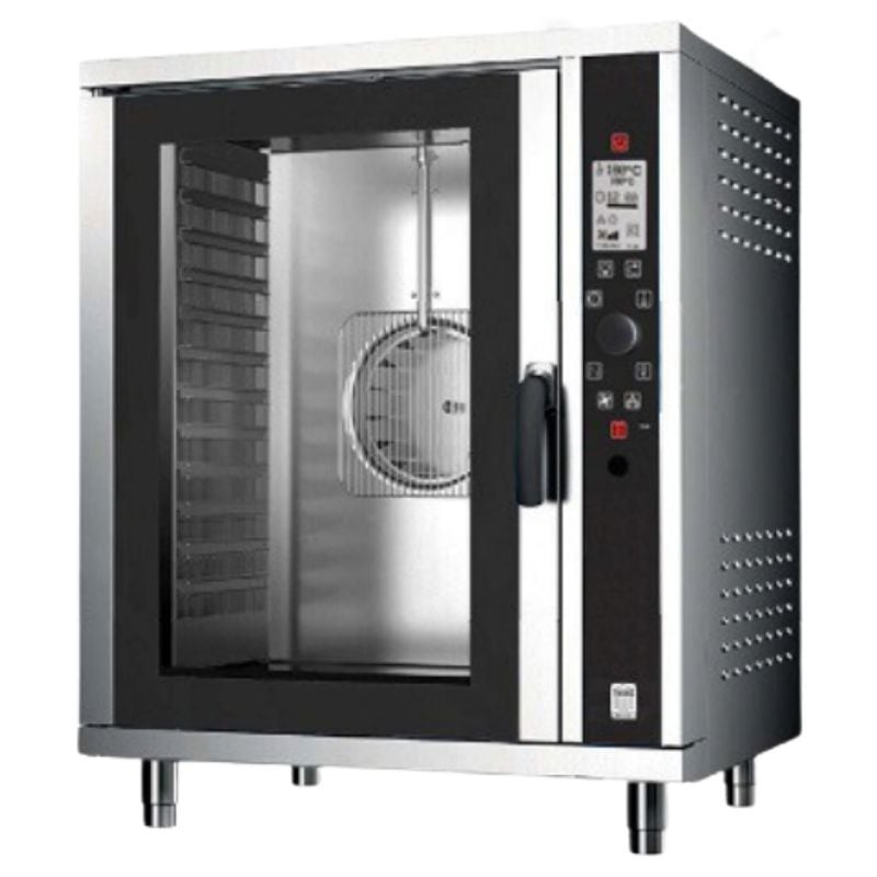 Four Mixte Professionnel Numérique LCD à Gaz - 10 Levels GN 1/1 - VESTA