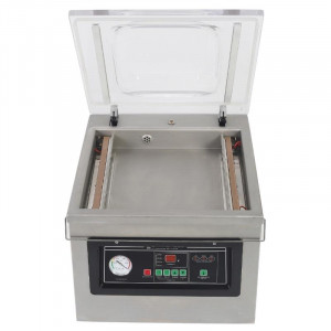 Vakuumverpackungsmaschine mit Glocke 900 W - Schweißnaht 400 mm Edelstahl