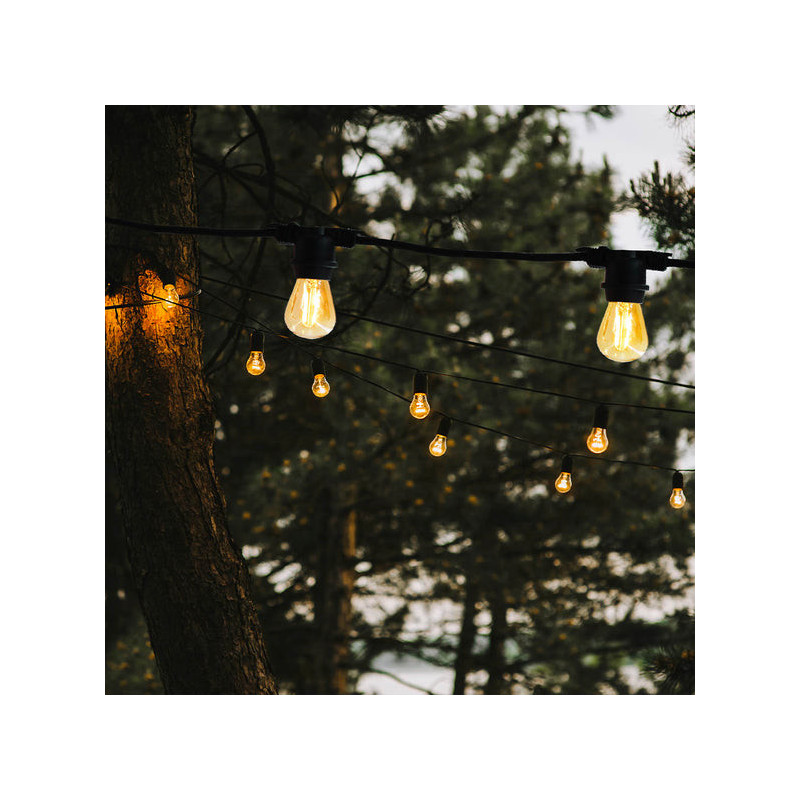 Verbindbare Außen-Lichterkette mit Filament-Glühbirne - Link Me Light - Lumisky