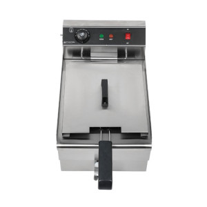 Professionelle Fritteuse 13 L 3000 W mit Ablass - Edelstahl