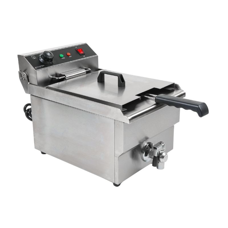 Professional Deep Fryer 13L with Stainless Steel Drain - Dynasteel Professional Deep Fryer 13L with Stainless Steel Drain - Dynasteel