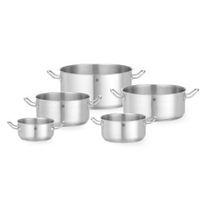 Edelstahl-Topf ohne Deckel - Kitchen Line - 11,9 L - ø 320 mm - Hendi